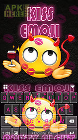 kiss emoji kika keyboard theme