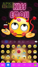 kiss emoji kika keyboard theme