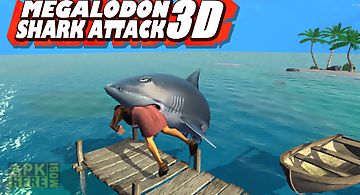 Megalodon shark attack 3d