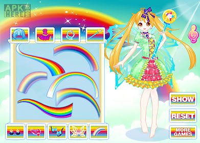 rainbow fashion princess games