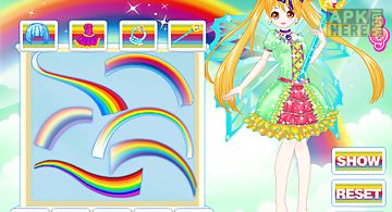 Rainbow fashion princess games