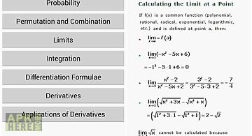 Higher maths formulas