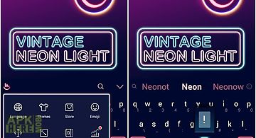 Vintage neonlight theme