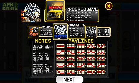 action racing slots game