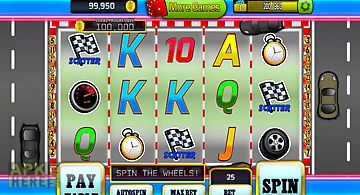 Action racing slots game