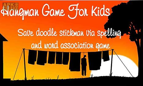 hangman game for kids - words save doodle stickman