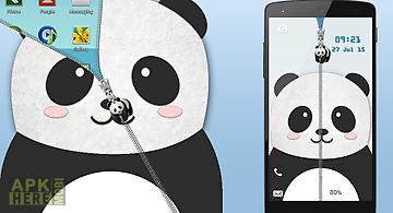 Panda zipper screen lock