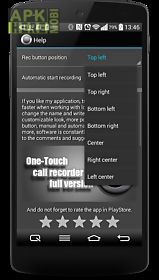 call recorder one touch