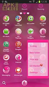hearts theme for go launcher