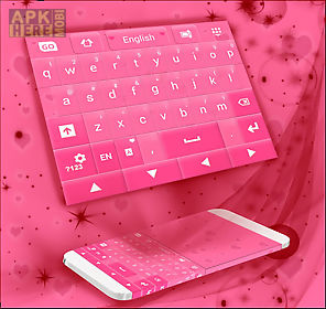 pink keyboard hearts go