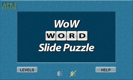 wow word slide puzzle free