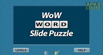 Wow word slide puzzle free