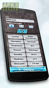 cars weather clock widget