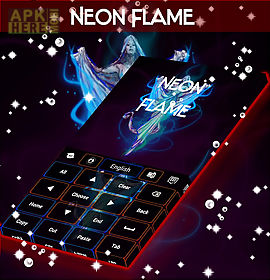 neon flame keyboard