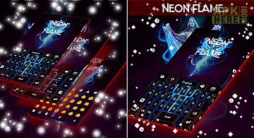 Neon flame keyboard