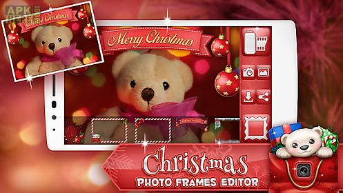 christmas photo frames editor