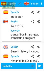 english - spanish. translator
