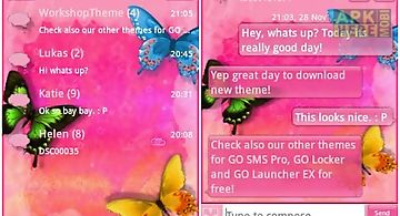 Go sms pro theme pink nice