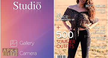 Magazine cover studio