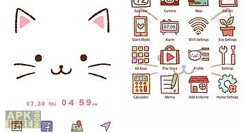 Cute theme-kitty face-