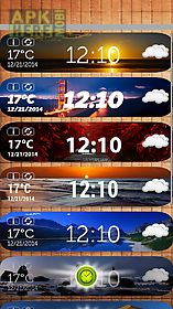 hd weather and clock widget