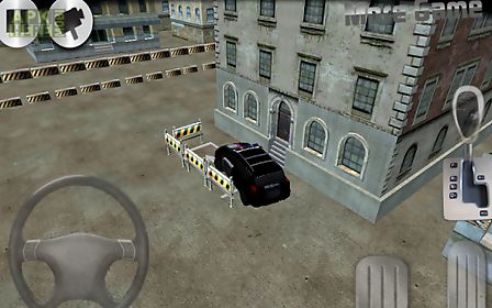3d police car parking