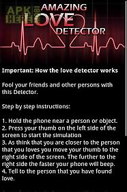 amazing love detector