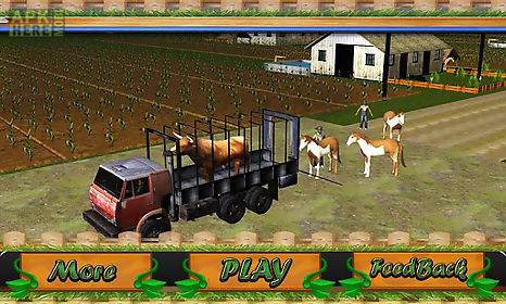 transport truck: farm animals