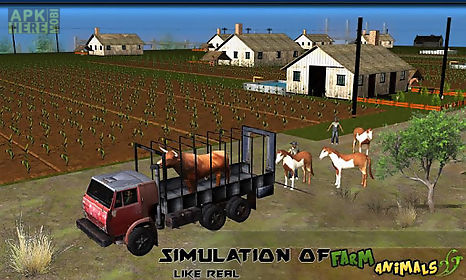 transport truck: farm animals
