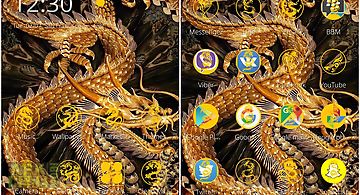 Golden dragon theme