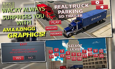 real truck parking 3d trailer