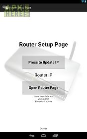 router setup page