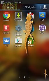 lizard in phone live wallpaper