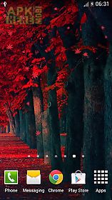 red leaves  live wallpaper