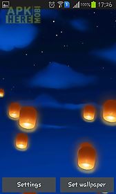 sky lanterns live wallpaper