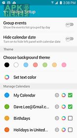 clean calendar widget 2016