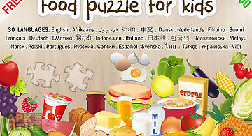 Food puzzle for kids