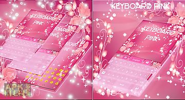 Pink keyboard rose theme