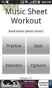 sheet music workout