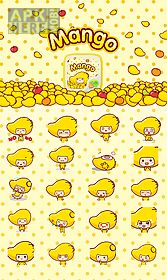 go sms mango animated sticker