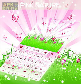 pink nature keyboard
