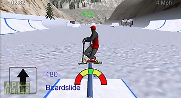 Snowscooter freestyle mountain