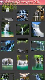waterfall frame collage