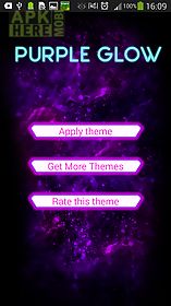 go keyboard purple glow theme