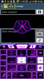 go keyboard purple glow theme