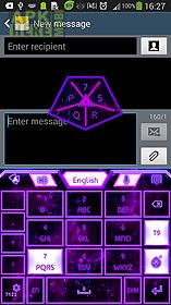 go keyboard purple glow theme