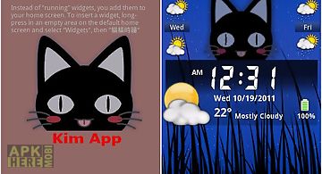 Cat clock & weather forecast