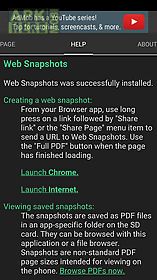 web snapshots
