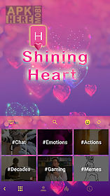 shining heart emoji ikeyboard