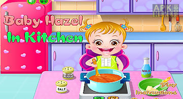 Baby hazel in kitchen